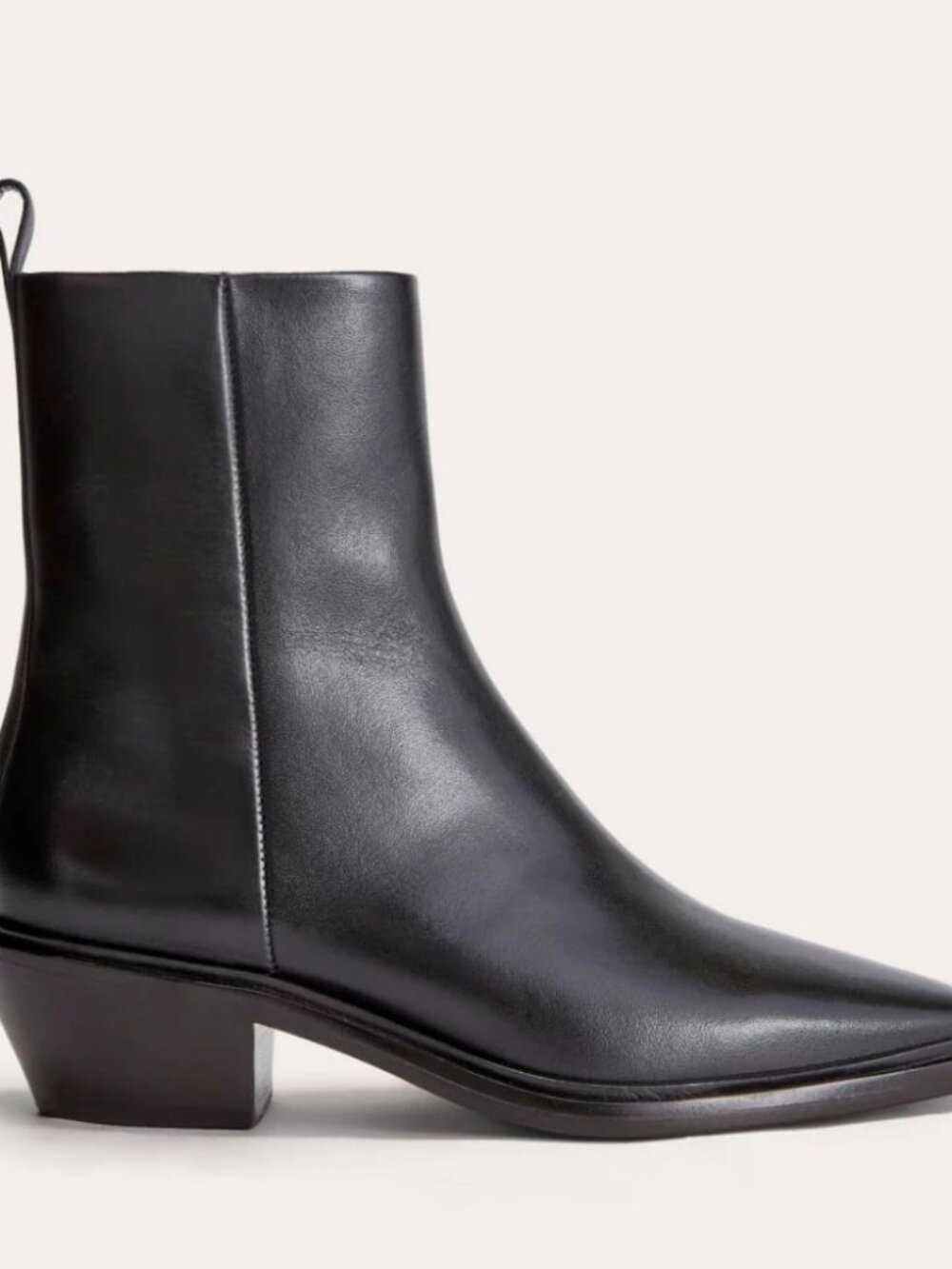 Everlane Havana Ankle Boot Black Leather Women's Sizes Sleek Modern NEW